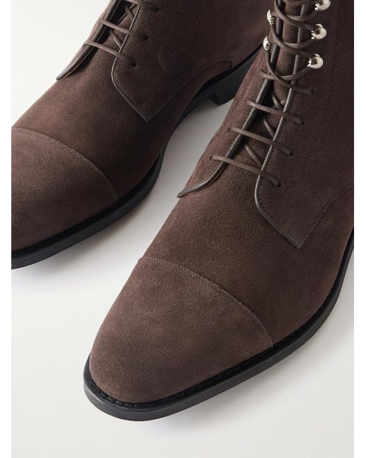 Church's Brown Edworth 2.0 Suede Lace-Up Boots for men