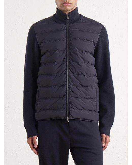 Orlebar Brown Blue Terrence Iii Quilted Shell And Merino Wool Down Jacket for men