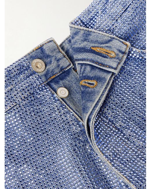 Loewe Blue Wide-leg Embellished Jeans for men