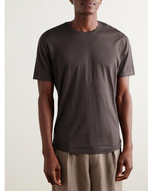 Orlebar Brown Gray Ob-T Slim-Fit Merino Wool-Jersey T-Shirt for men