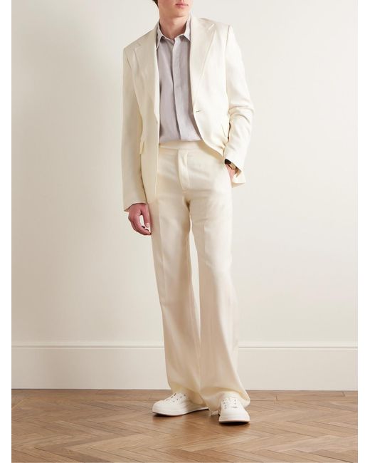 Gabriela Hearst White Nicolas Linen Shirt for men