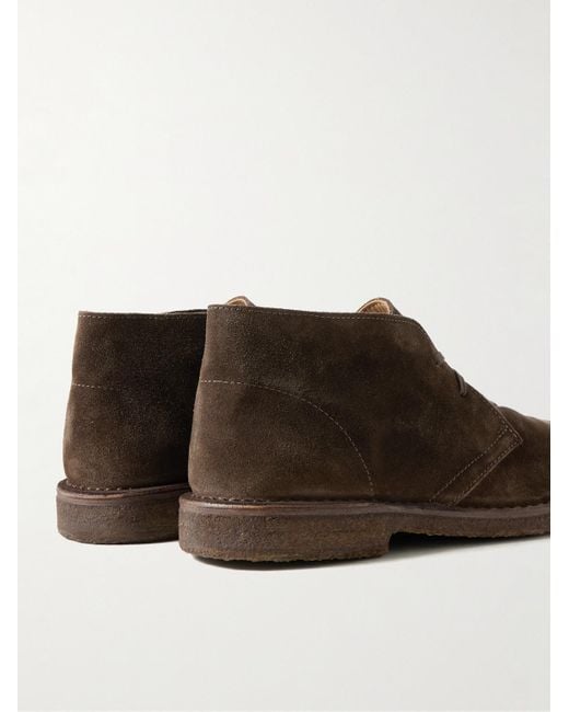 Drake's Brown Clifford Suede Desert Boots for men