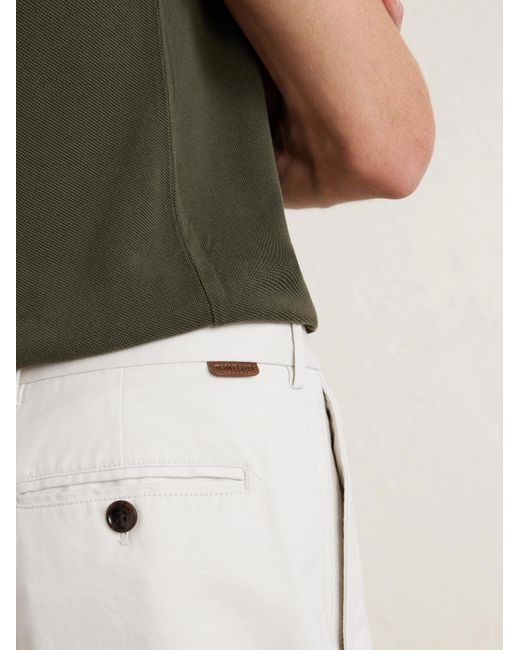 Tom Ford White Straight-leg Brushed Cotton-drill Shorts for men