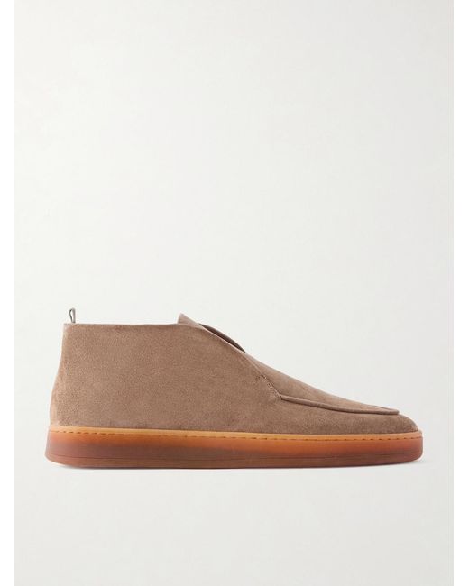 Officine Creative Brown Ambrie 002 Suede Desert Boots for men