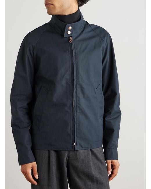 Private White V.c. Blue Cotton-Ventile Harrington Jacket for men