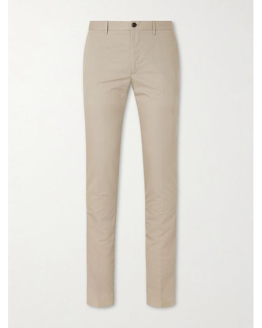 Slowear Natural Tapered Woven Suit Trousers for men