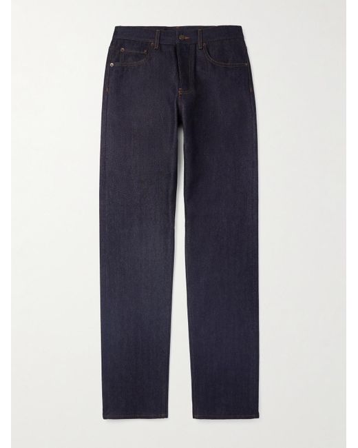 Loro Piana Blue Kamen Straight-Leg Cashdenim Jeans for men