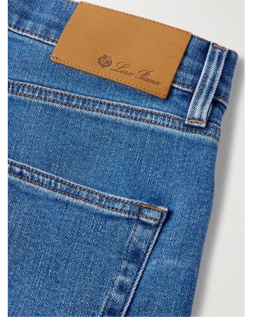 Loro Piana Blue Quarona Straight-Leg Jeans for men