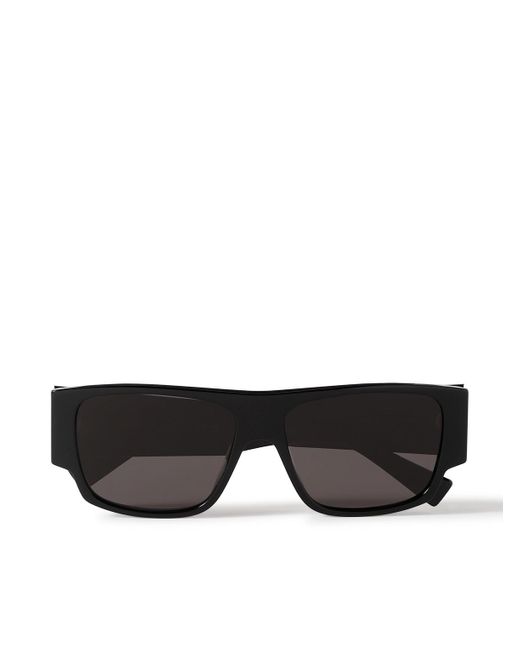 Bottega Veneta Black Square-frame Recycled-acetate Sunglasses for men