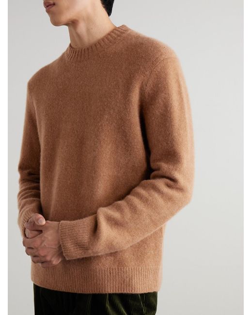 Mr P. Brown Brushed-Cashmere Sweater for men