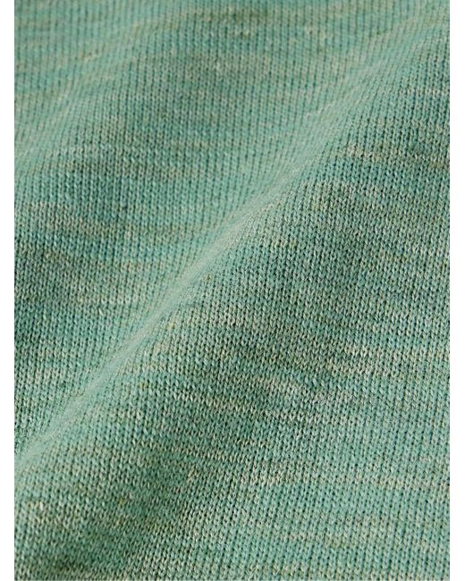 Visvim Green Selmer Wool And Linen-blend Sweater for men