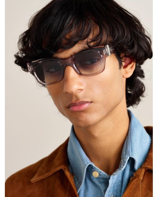 Cutler & Gross Blue The Great Frog Halen D-Frame Acetate Sunglasses for men