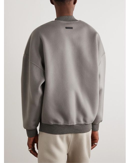 Fear Of God Gray Eternal Brushed Wool And Cashmere-Blend Sweater for men