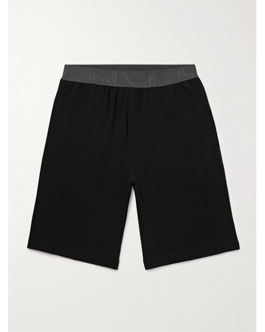 Paul Smith Black Slim-fit Cotton And Modal-blend Jersey Shorts for men