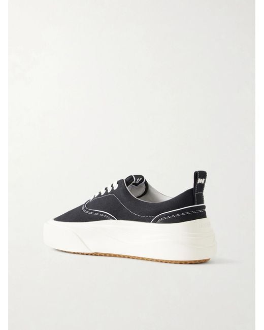 NAHMIAS Black Ollie Canvas Sneakers for men