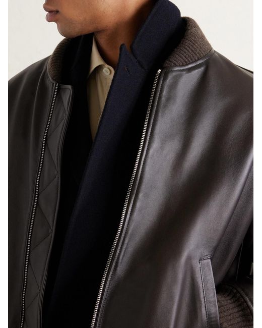 Officine Generale Blue Maxwell Double-breasted Wool Suit Jacket for men