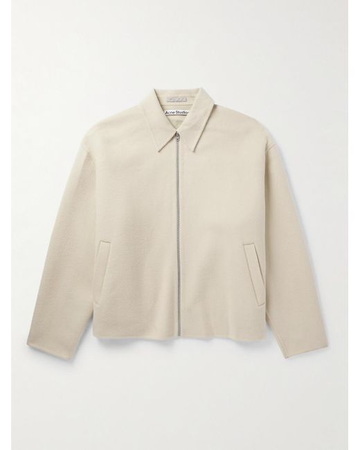 Acne Natural Doverio Wool-Flannel Jacket for men