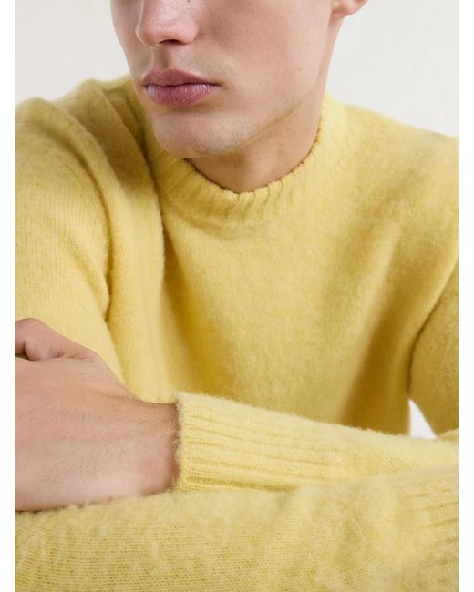Piacenza 1733 Yellow Virgin Wool Sweater for men