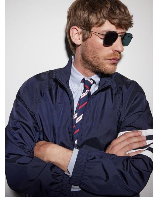 Thom Browne Blue Aviator-Style-Toned Sunglasses for men