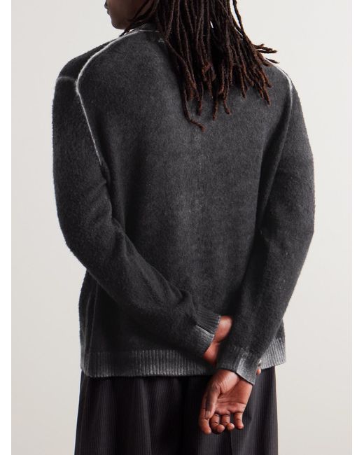 Acne Blue Karpo Wool, Cotton And Cashmere-Blend Sweater for men