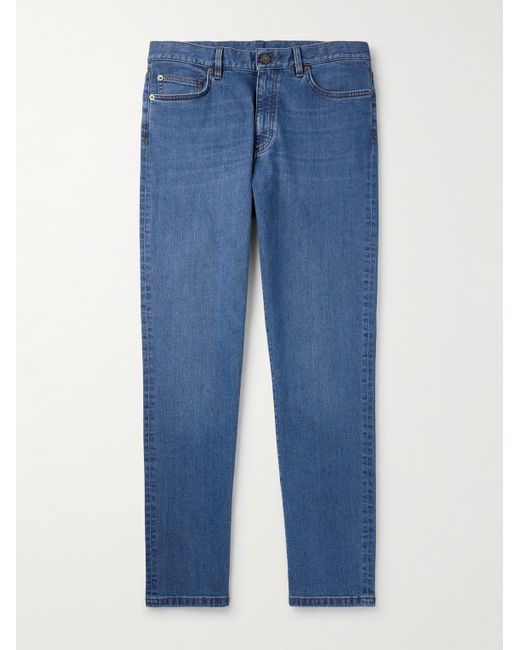 Zegna Blue Straight-leg Jeans for men