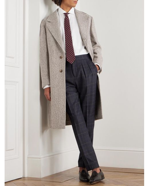 Camicia Slim-Fit di Brunello Cucinelli in White da Uomo