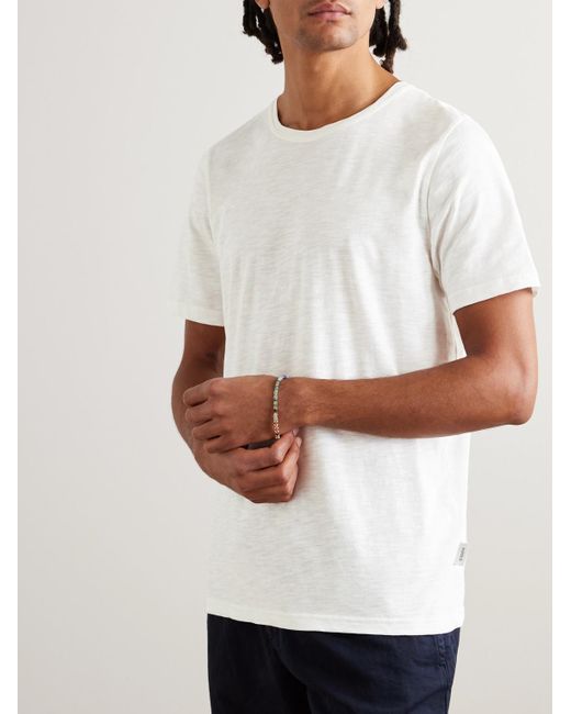 Oliver Spencer White Conduit Slub Cotton-jersey T-shirt for men