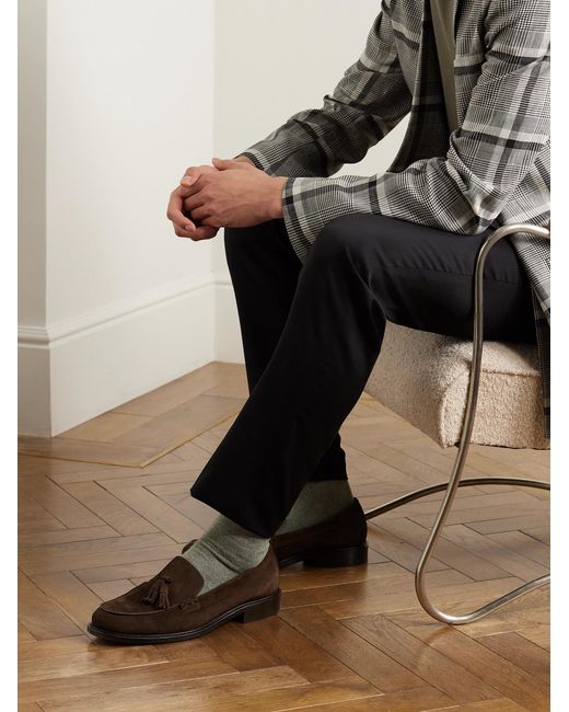 Mr P. Brown Scott Suede Penny Loafers for men