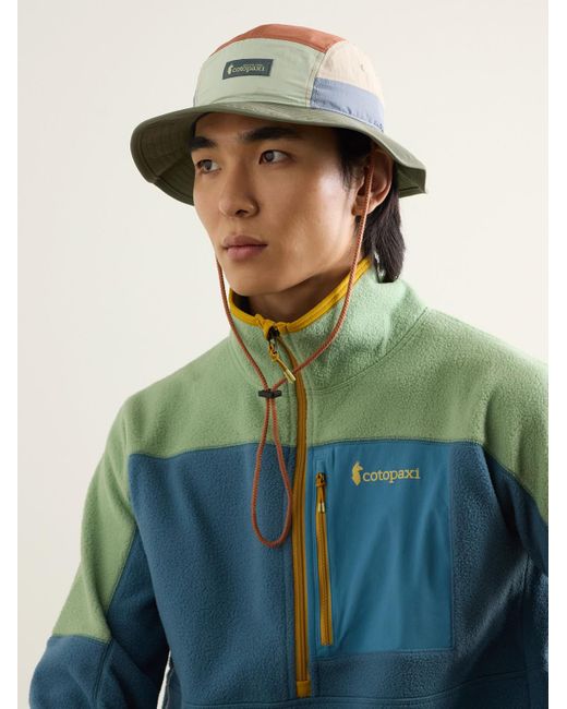 COTOPAXI Green Appliquéd Panelled Recycled-shell Bucket Hat for men