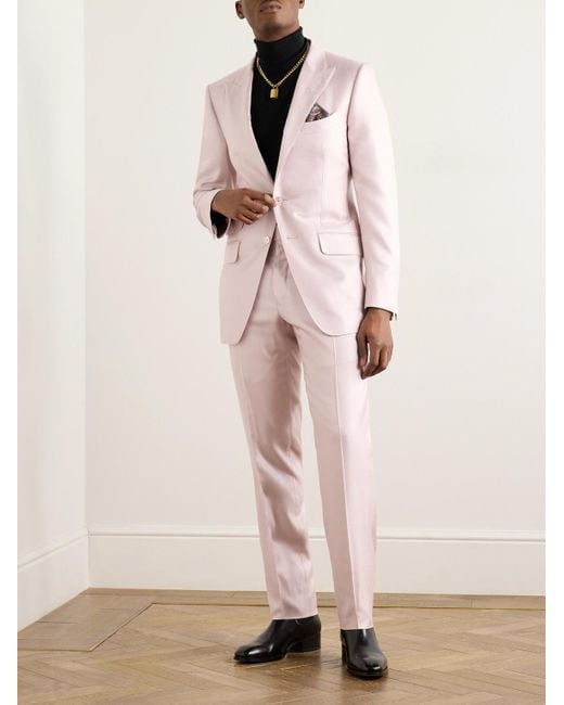 Tom Ford Pink O'connor Silk-twill Suit Jacket for men