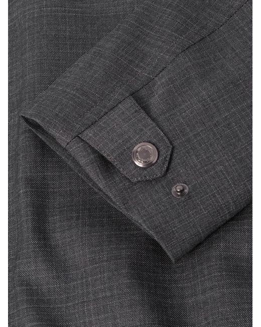 Paul Smith Gray Checked Wool Bomber Jacket for men