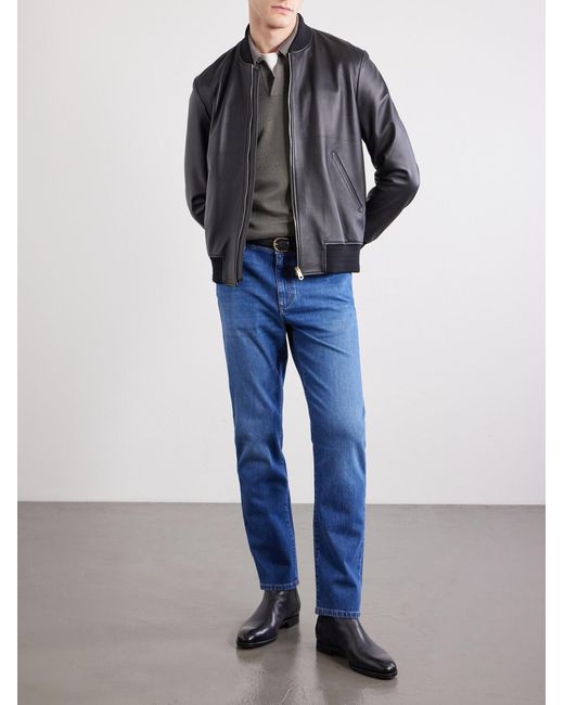 Zegna Blue Vintage House Straight-leg Jeans for men