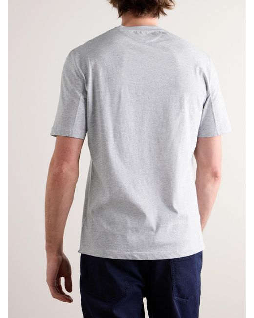 Brunello Cucinelli White Cotton-Jersey T-Shirt for men