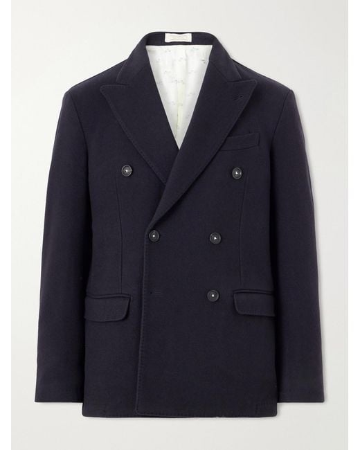 Massimo Alba Blue Brando Cashmere Coat for men