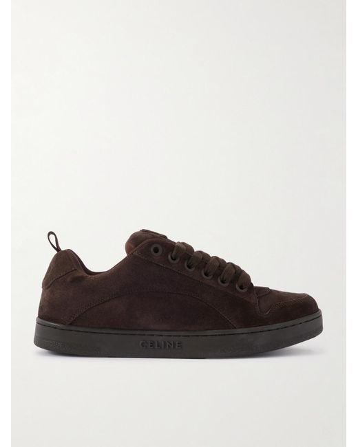 Céline Black Huntington Suede And Mesh Sneakers for men