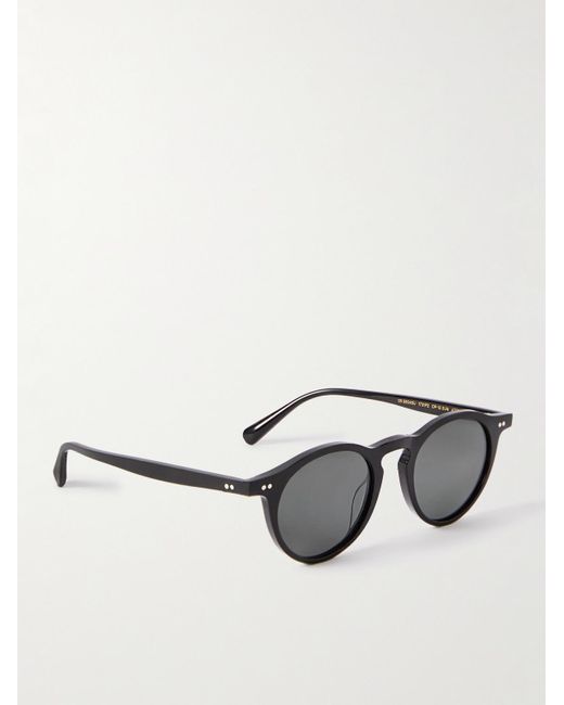 Oliver Peoples OP-13 polarisierte Sonnenbrille mit rundem Rahmen aus Azetat in Black für Herren