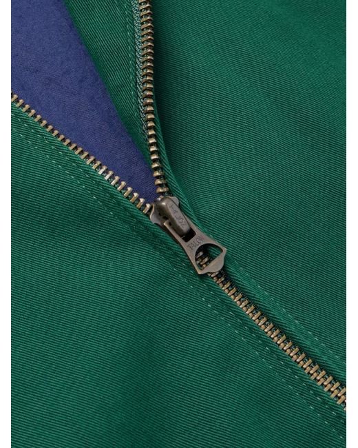 Polo Ralph Lauren Bomberjacke aus Baumwoll-Twill mit Logoapplikation in Green für Herren
