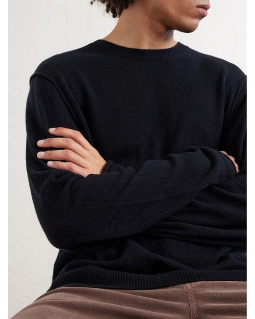 James Perse Blue Cashmere Sweater for men