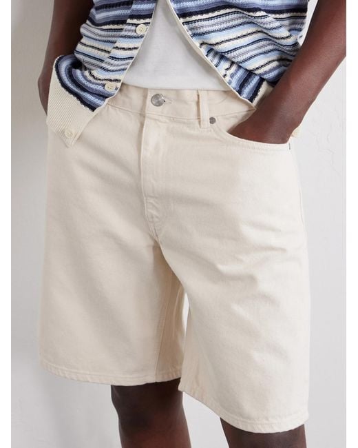 NN07 Natural Otis Straight-Leg Organic Denim Shorts for men