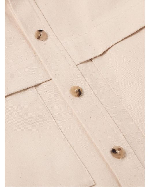 LE17SEPTEMBRE Natural Cotton-twill Shirt for men