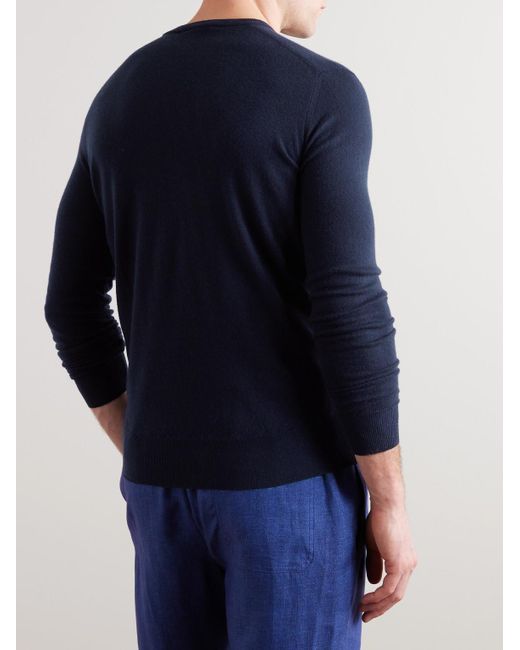 Loro Piana Blue Slim-Fit Baby Cashmere Sweater for men