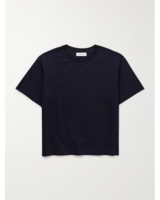 LE17SEPTEMBRE Blue Cotton-jersey T-shirt for men