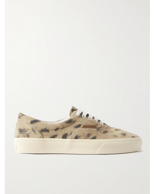 Tom Ford Natural Jude Cheetah-print Suede Sneakers for men