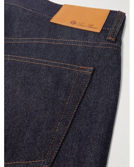 Loro Piana Blue Kamen Straight-Leg Cashdenim Jeans for men