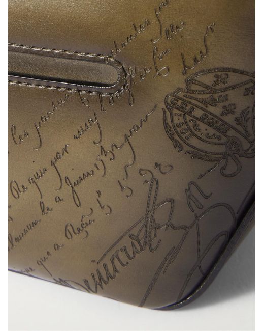 Berluti Natural Toujours Scritto Venezia Leather Messenger Bag for men