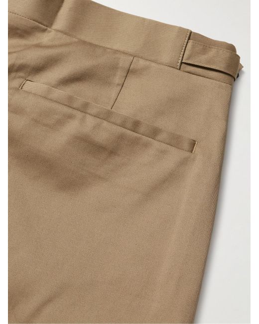 Richard James Natural Straight-leg Cotton-blend Twill Trousers for men