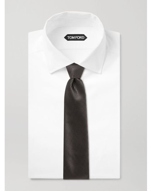 Tom Ford Black 7.5cm Silk-jacquard Tie for men