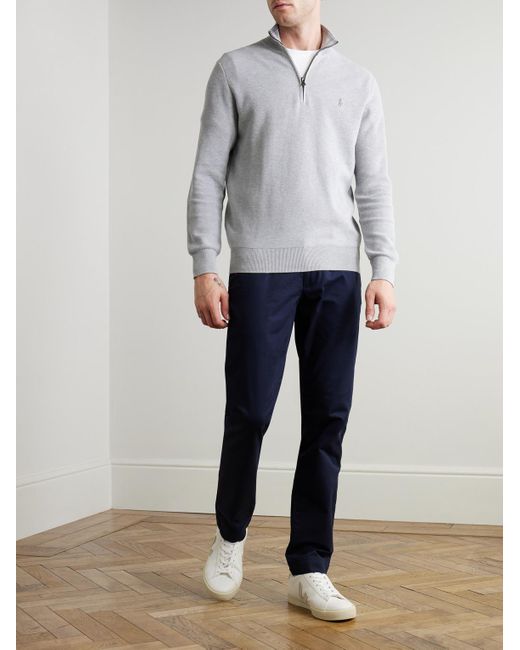 Polo Ralph Lauren Blue Slim-Fit Stretch-Cotton Twill Chinos for men