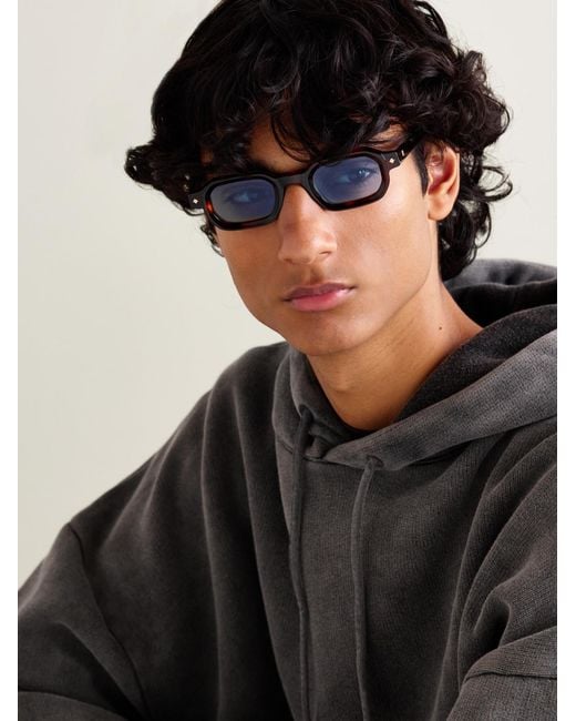sato Blue Vega Ad-1 Square-frame Tortoiseshell Acetate Sunglasses for men