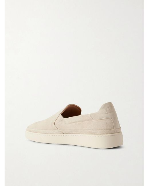 Mulo Natural Suede Slip-On Sneakers for men